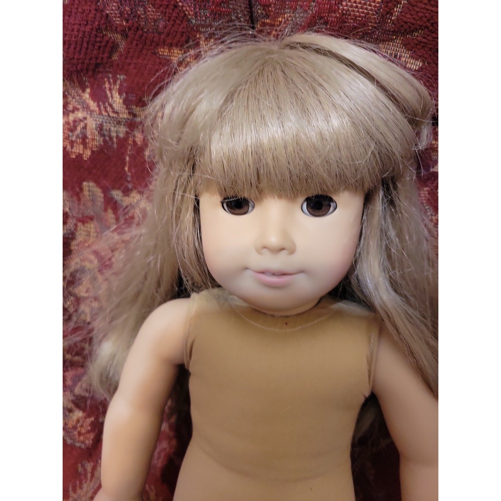 Vtg American girl doll pleasant company Long Blonde Hair Brown Eyes